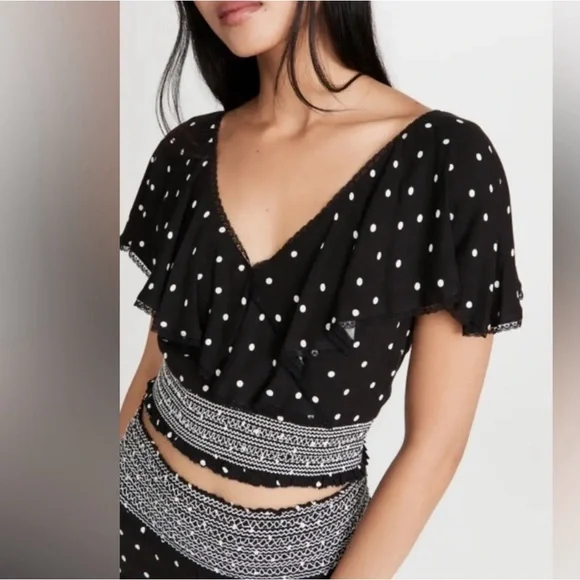 Alice + Olivia | Skirts | Alice Olivia Polka Dot Print Skirt And  display picture 1